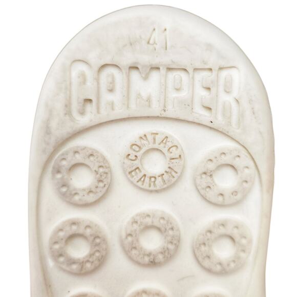 CAMPER Peu Twins leather slip on low top sneakers casual shoes white multi 41 10 - Picture 5 of 7